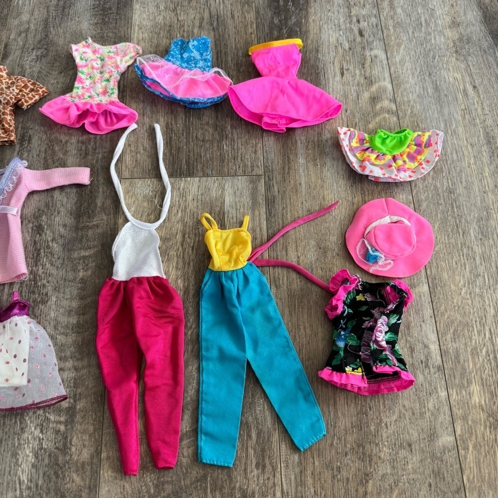 Vintage 80s/90s Genuine Barbie & Ken Clothing Bundle Lot - 16 Pieces